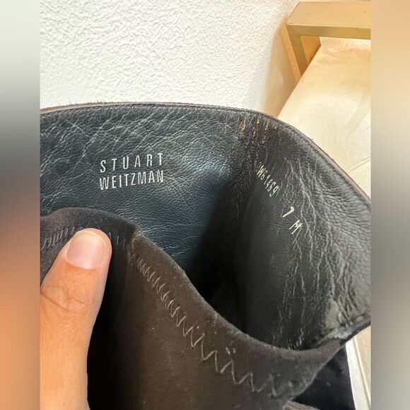 Stuart Weitzman Over-The-Knee Suede Boots, Size 7 - Picture 4 of 11